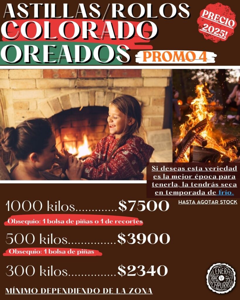 PROMO 4 ASTILLAS/ROLOS OREADOS PROMO 4 ASTILLAS/ROLOS OREADOS