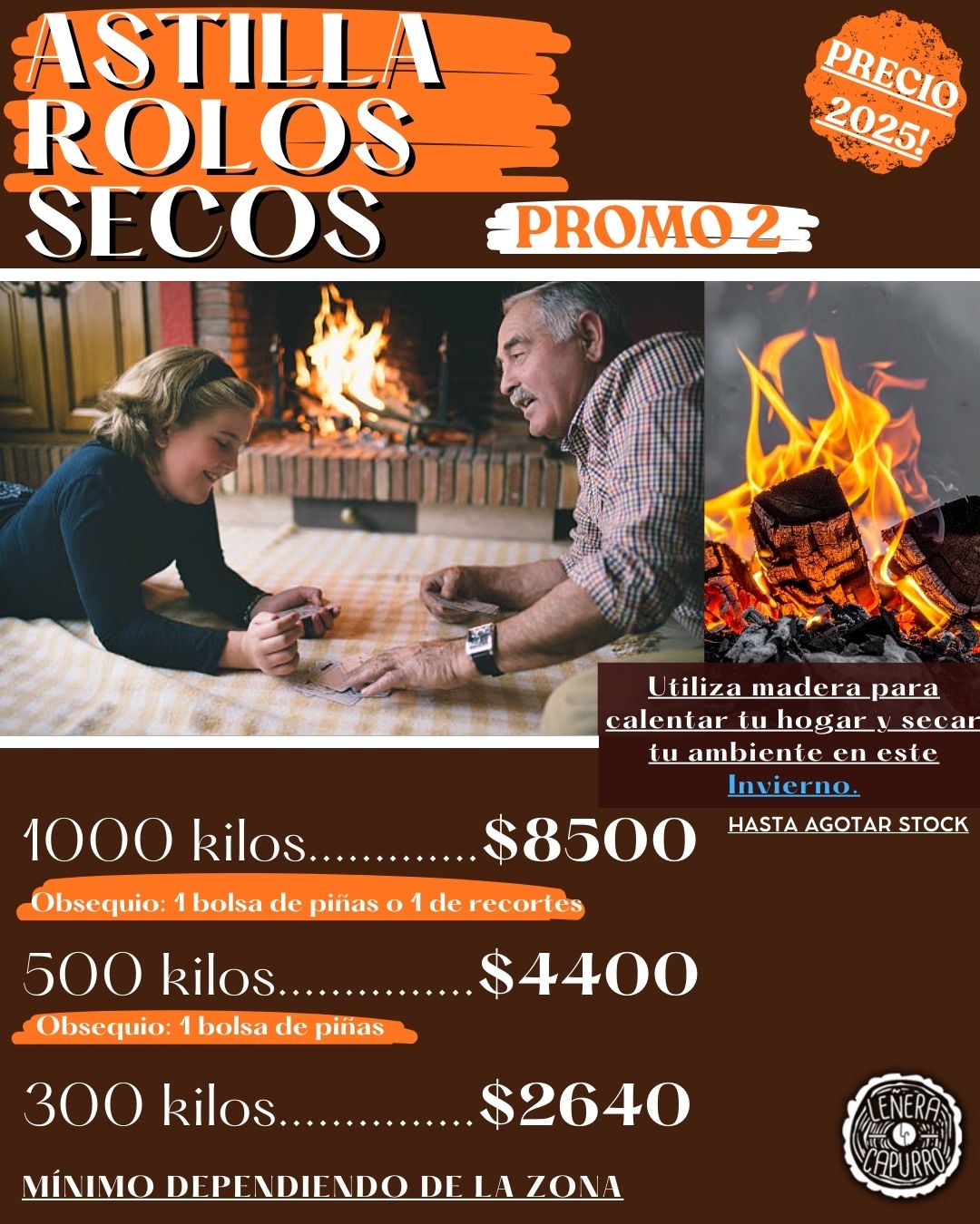 PROMO 2 ASTILLAS/ROLOS SECOS PROMO 2 ASTILLAS/ROLOS SECOS