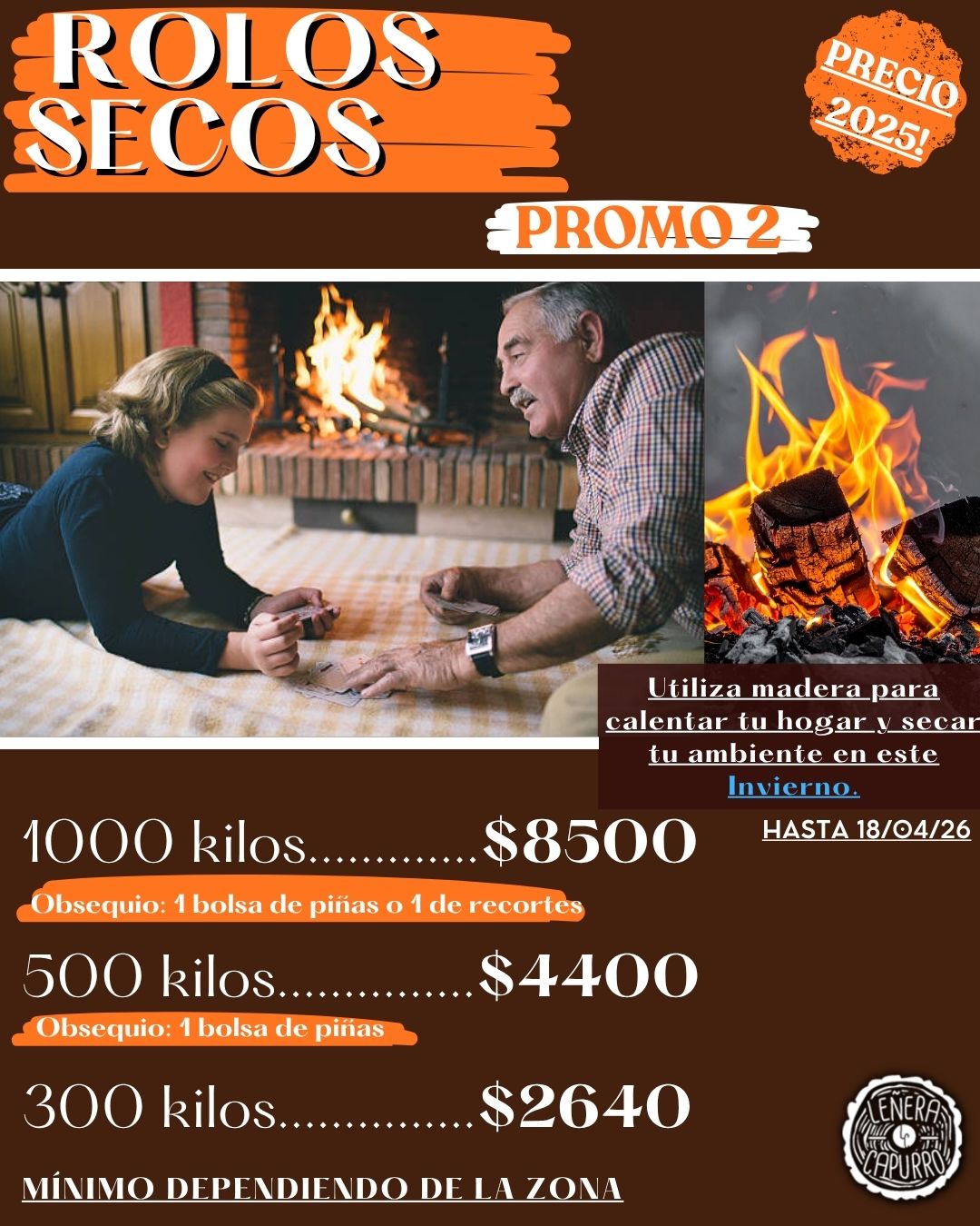 ROLOS EUCALIPTO SECOS